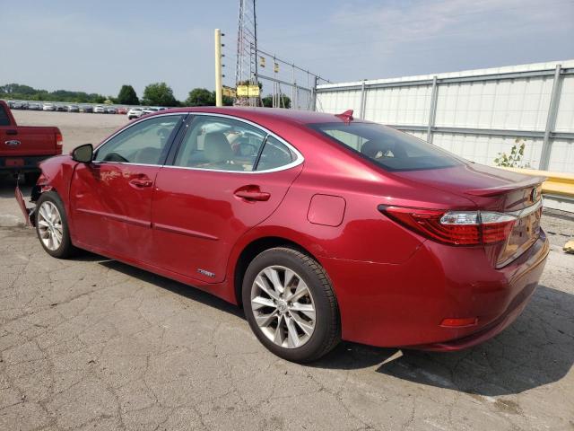 JTHBW1GG4D2037822 - 2013 LEXUS ES 300H RED photo 2