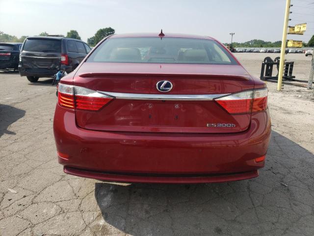 JTHBW1GG4D2037822 - 2013 LEXUS ES 300H RED photo 6