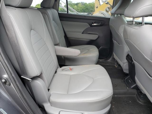 5TDGZRBH2LS009781 - 2020 TOYOTA HIGHLANDER XLE GRAY photo 10