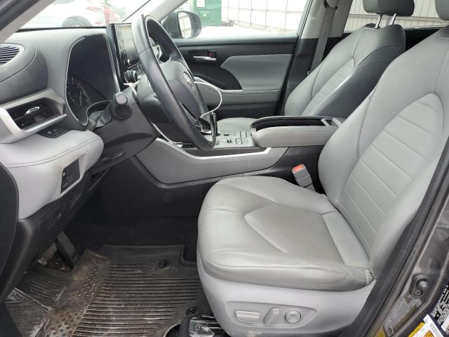 5TDGZRBH2LS009781 - 2020 TOYOTA HIGHLANDER XLE GRAY photo 7