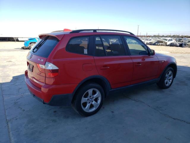 WBXPC93468WJ23435 - 2008 BMW X3 3.0SI RED photo 3