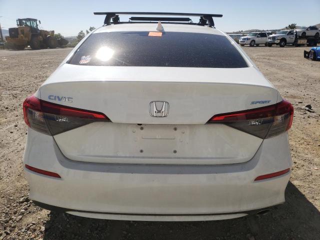 2HGFE2F50PH518658 - 2023 HONDA CIVIC SPORT WHITE photo 6