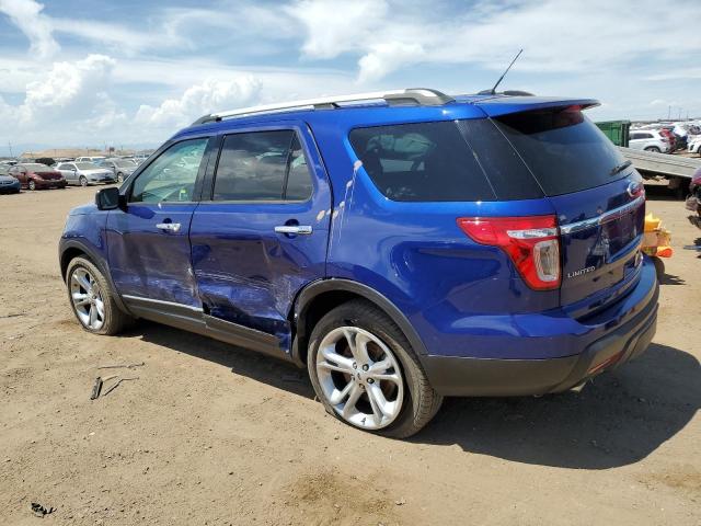 1FM5K8F8XFGC49798 - 2015 FORD EXPLORER LIMITED BLUE photo 2