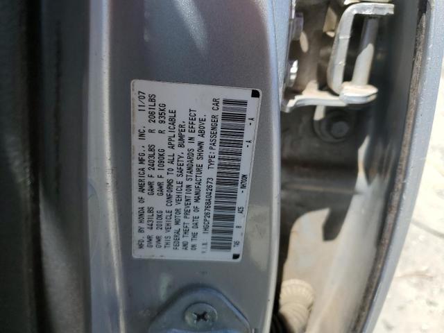 1HGCP26768A042673 - 2008 HONDA ACCORD EX SILVER photo 12