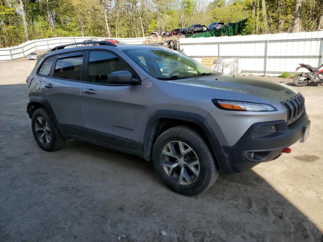 1C4PJMBS0HD214427 - 2017 JEEP CHEROKEE TRAILHAWK SILVER photo 4
