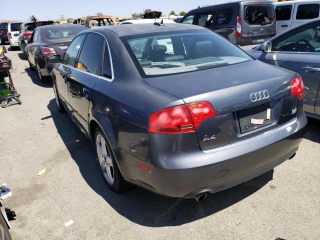 WAUDG78E75A542393 - 2005 AUDI A4 3.2 QUATTRO CHARCOAL photo 2