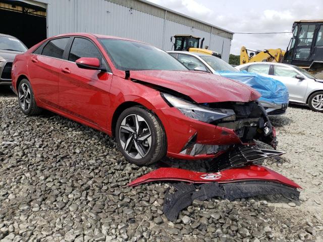 KMHLP4AG3PU406722 - 2023 HYUNDAI ELANTRA LIMITED RED photo 4