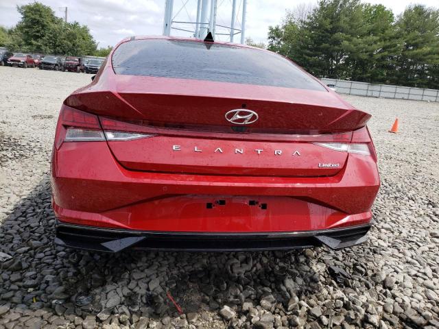 KMHLP4AG3PU406722 - 2023 HYUNDAI ELANTRA LIMITED RED photo 6