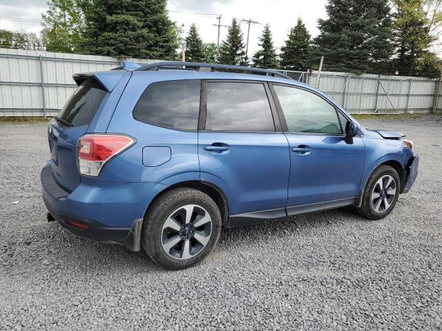 JF2SJADC1HH554503 - 2017 SUBARU FORESTER 2.5I PREMIUM BLUE photo 3