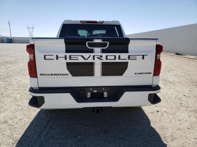 1GCPABEK3NZ535764 - 2022 CHEVROLET SILVERADO C1500 CUSTOM WHITE photo 6