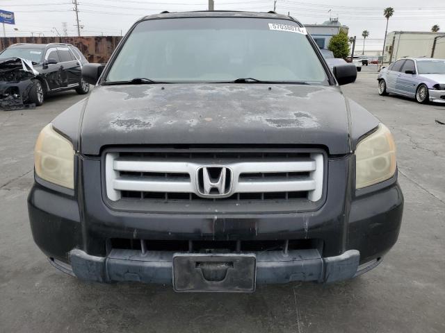 5FNYF28127B015489 - 2007 HONDA PILOT LX BLACK photo 5