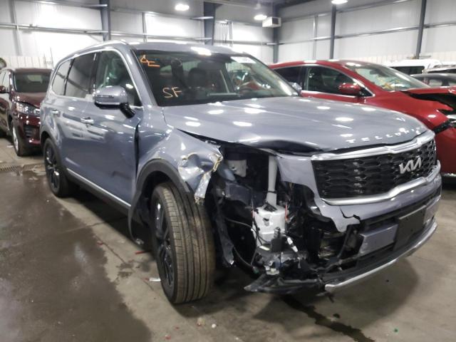 5XYP5DHC7NG246373 - 2022 KIA TELLURIDE SX GRAY photo 1