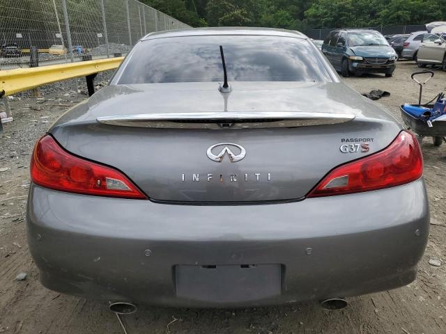 JN1CV6FE1AM350755 - 2010 INFINITI G37 BASE GRAY photo 6