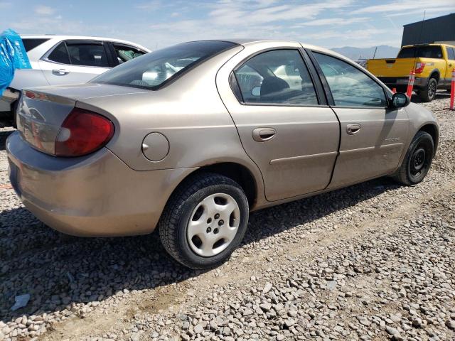 1B3ES46C8YD678428 - 2000 DODGE NEON BASE TAN photo 3