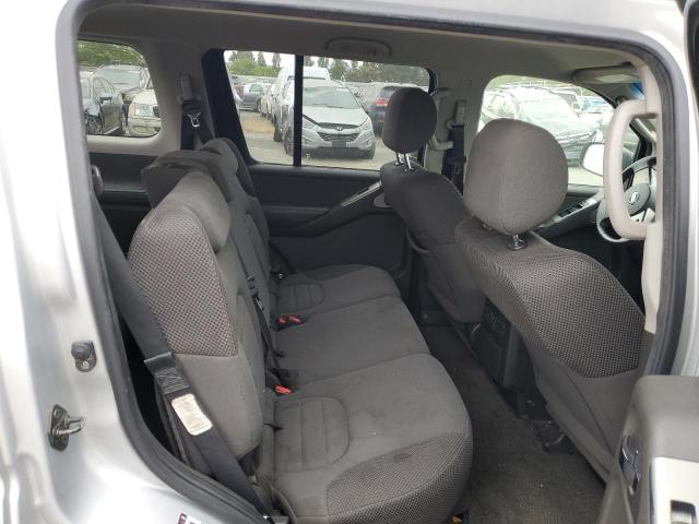 5N1AR18UX8C662584 - 2008 NISSAN PATHFINDER S SILVER photo 10