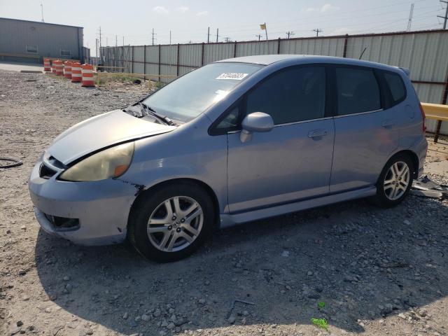 JHMGD38628S049356 - 2008 HONDA FIT SPORT BLUE photo 1