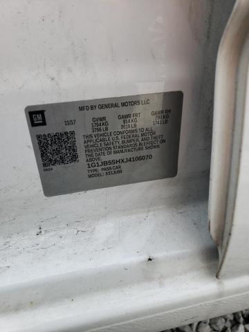 1G1JB5SHXJ4106070 - 2018 CHEVROLET SONIC LS თეთრი ფოტო 13