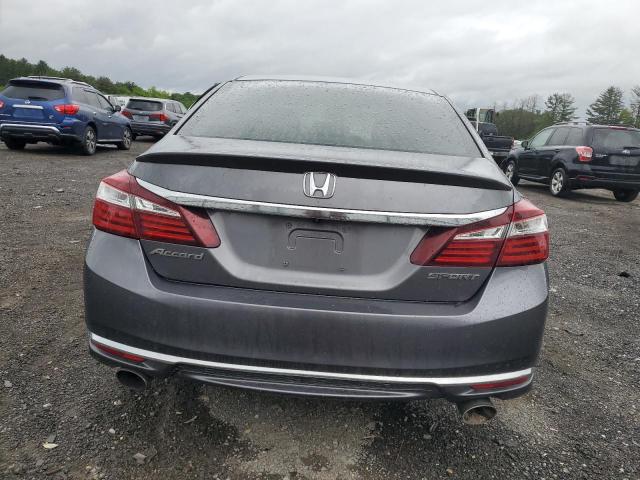 1HGCR2F50HA073622 - 2017 HONDA ACCORD SPORT GRAY photo 6