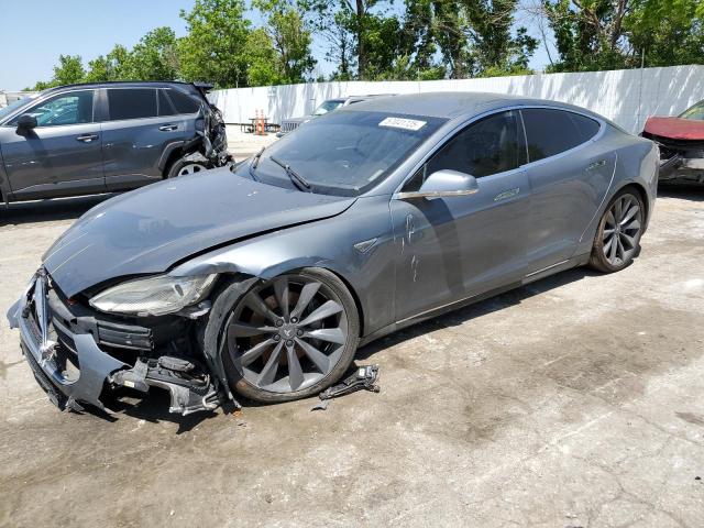 5YJSA1H13EFP36058 - 2014 TESLA MODEL S 灰色 照片 1