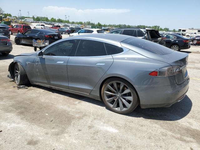 5YJSA1H13EFP36058 - 2014 TESLA MODEL S 灰色 照片 2