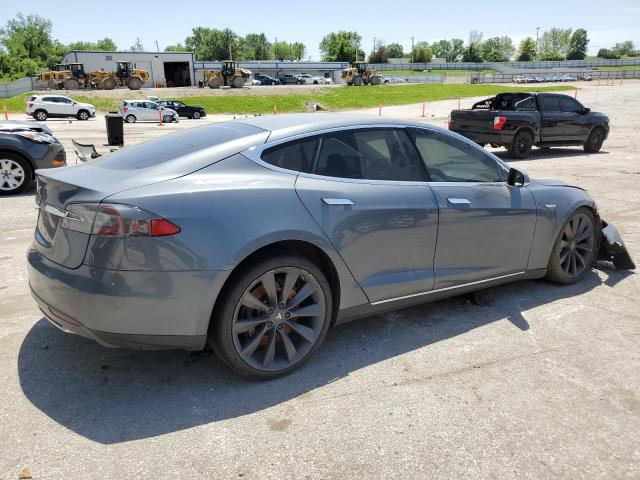 5YJSA1H13EFP36058 - 2014 TESLA MODEL S 灰色 照片 3