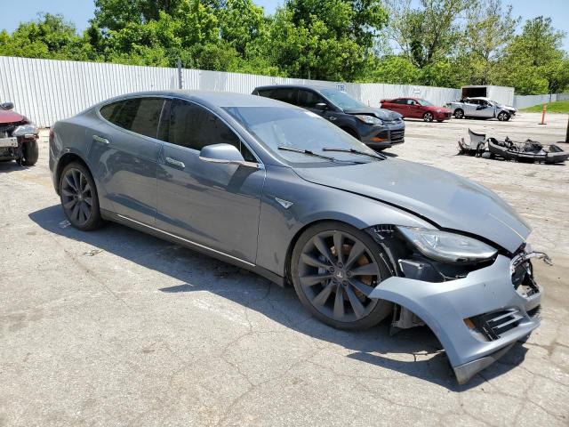 5YJSA1H13EFP36058 - 2014 TESLA MODEL S 灰色 照片 4