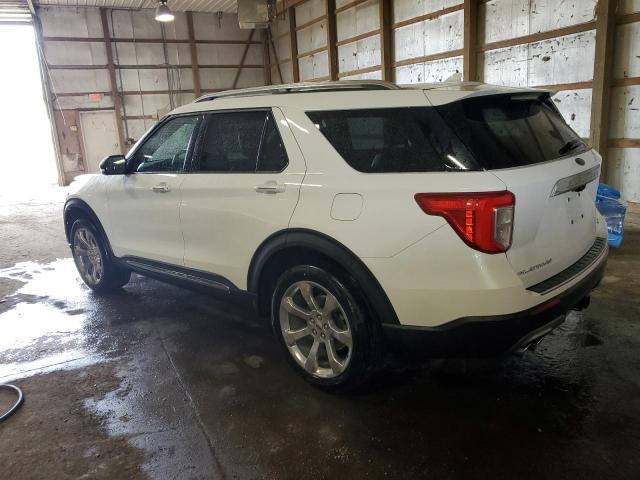 1FM5K8HC1LGB33080 - 2020 FORD EXPLORER PLATINUM WHITE photo 2