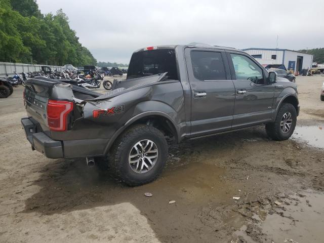 1FTEW1EG2FFB82838 - 2015 FORD F150 SUPERCREW GRAY photo 3