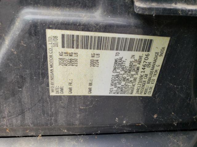 1N4CL21E69C146706 - 2009 NISSAN ALTIMA HYBRID GRAY photo 12