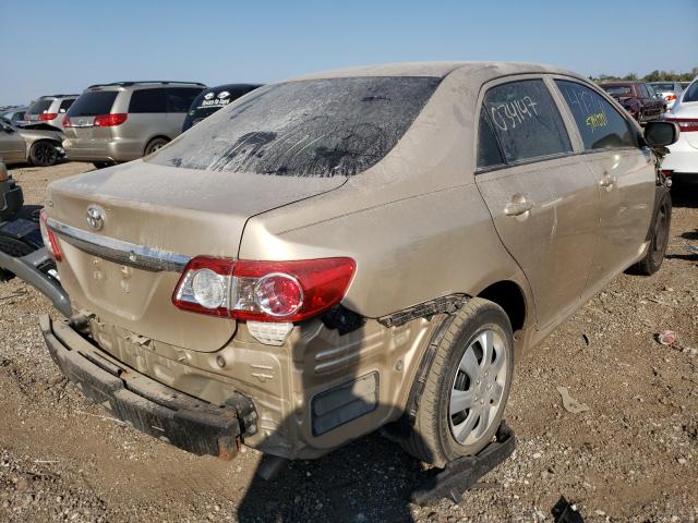 5YFBU4EE0DP182397 - 2013 TOYOTA COROLLA BASE GOLD photo 4