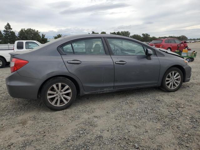 2HGFB2F98CH553227 - 2012 HONDA CIVIC EXL GRAY photo 3