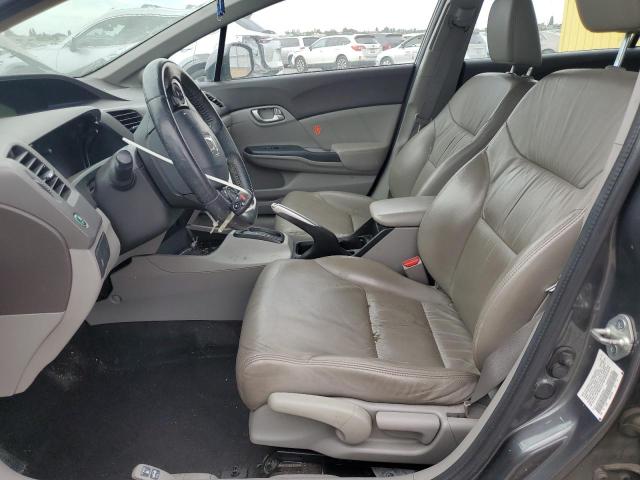 2HGFB2F98CH553227 - 2012 HONDA CIVIC EXL ნაცრისფერი ფოტო 7