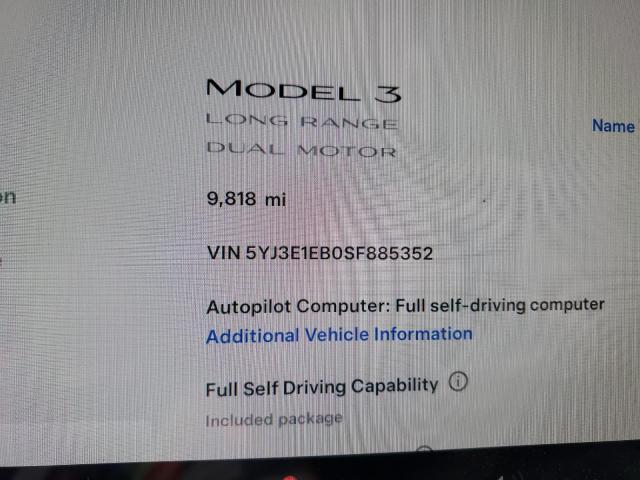 5YJ3E1EB0SF885352 - 2025 TESLA MODEL 3 银色 照片 13