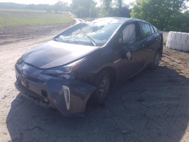 JTDL9RFU3L3022000 - 2020 TOYOTA PRIUS LE GRAY photo 1