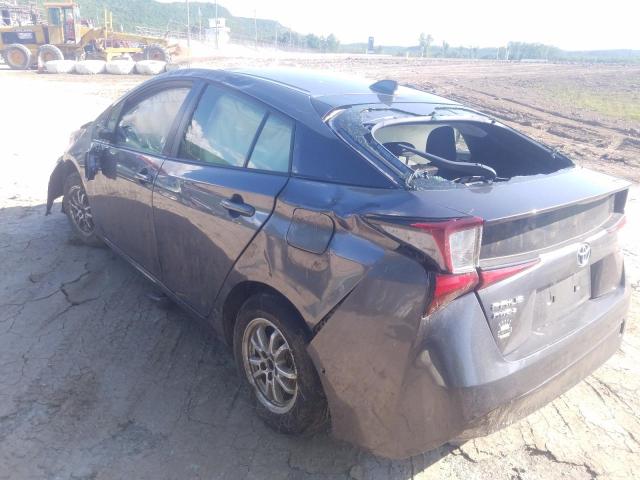 JTDL9RFU3L3022000 - 2020 TOYOTA PRIUS LE GRAY photo 2