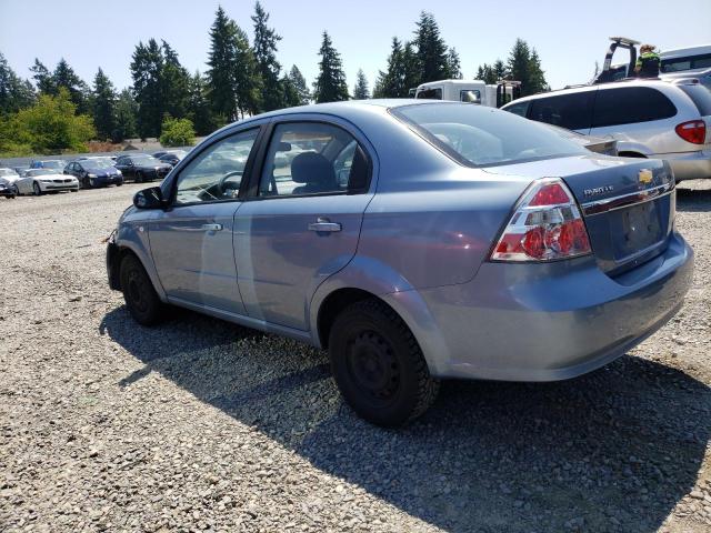 KL1TD56687B114845 - 2007 CHEVROLET AVEO BASE BLUE photo 2