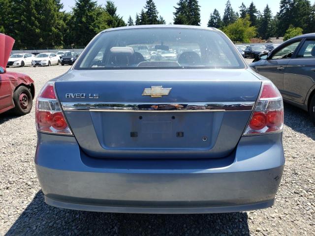 KL1TD56687B114845 - 2007 CHEVROLET AVEO BASE BLUE photo 6