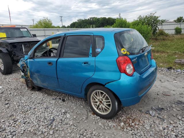 KL1TD66E09B389772 - 2009 CHEVROLET AVEO LS BLUE photo 2