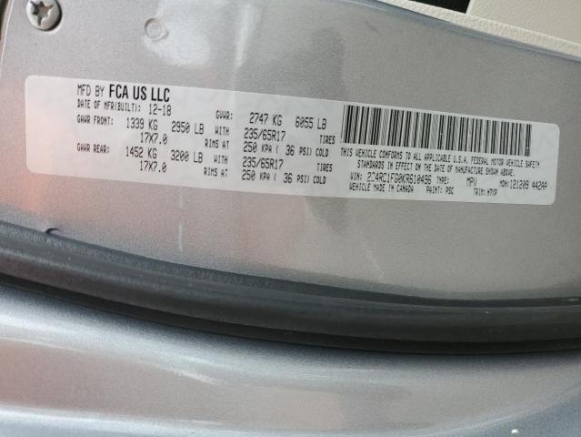 2C4RC1FG0KR610496 - 2019 CHRYSLER PACIFICA TOURING PLUS 灰色 照片 14