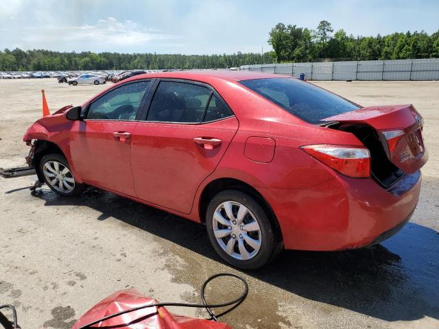 2T1BURHE7EC182150 - 2014 TOYOTA COROLLA L RED photo 2