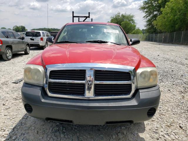 1D7HE28KX6S664251 - 2006 DODGE DAKOTA QUAD RED photo 5