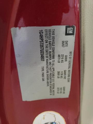 1G4HP57267U234807 - 2007 BUICK LUCERNE CX RED photo 12