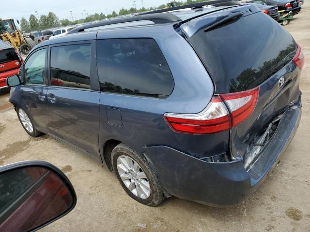 5TDDK3DC4FS095444 - 2015 TOYOTA SIENNA XLE BLUE photo 2