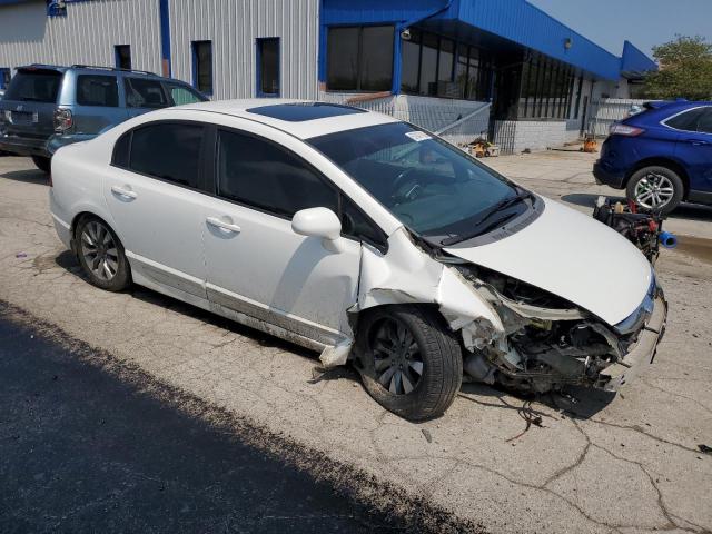 1HGFA16959L004013 - 2009 HONDA CIVIC EXL WHITE photo 4