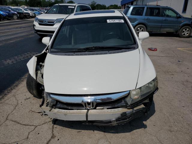 1HGFA16959L004013 - 2009 HONDA CIVIC EXL WHITE photo 5