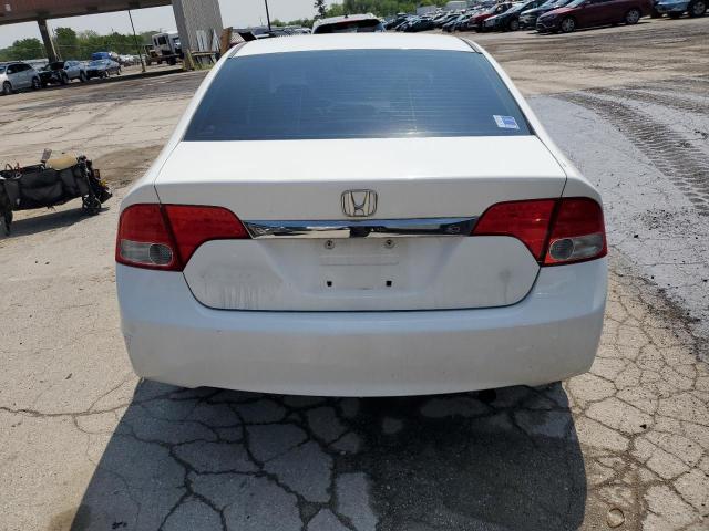 1HGFA16959L004013 - 2009 HONDA CIVIC EXL WHITE photo 6