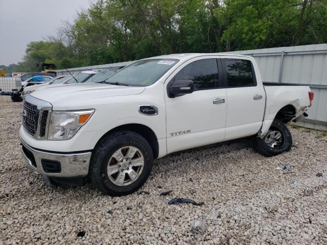 1N6AA1EJ4HN542058 - 2017 NISSAN TITAN S WHITE photo 1
