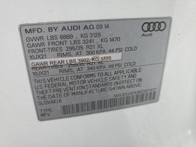 WA1DGAFE6ED017417 - 2014 AUDI Q7 PRESTIGE 白色 照片 13