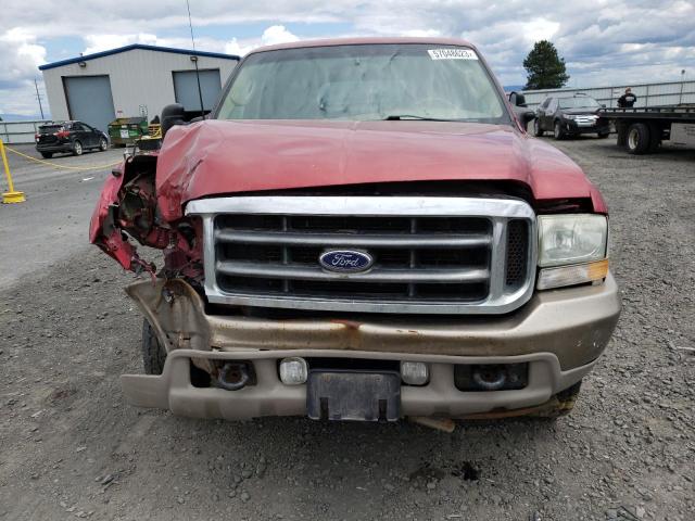 1FMNU45S03EB66629 - 2003 FORD EXCURSION EDDIE BAUER MAROON photo 5