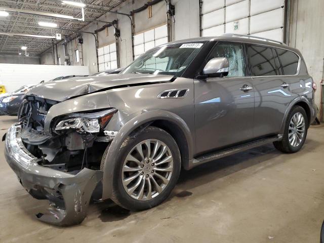 JN8AZ2NE6G9121393 - 2016 INFINITI QX80 GRAY photo 1